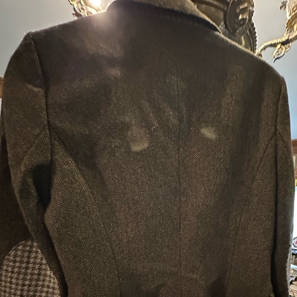 Zara Basic Textured Brown Tweed Jacket Women’s M … - image 5